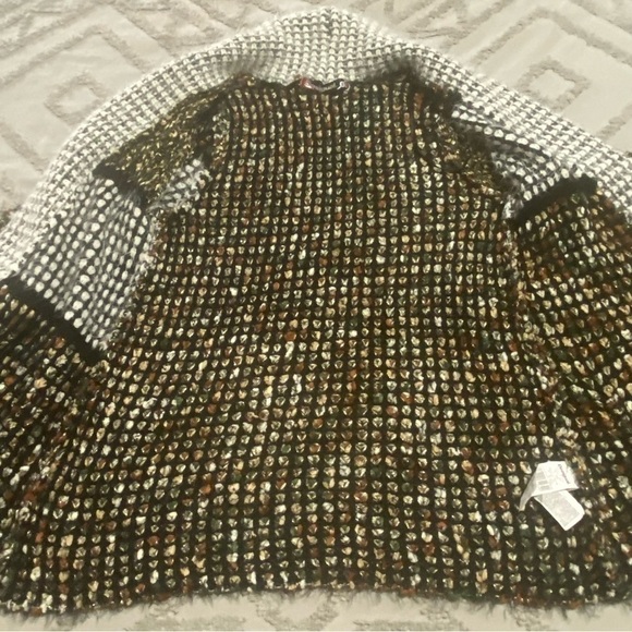 Desigual metallic eyelash cardigan size S - Picture 9 of 11
